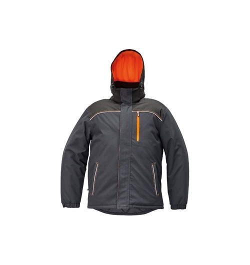 Bunda parka winter KNOXFIELD antracit/oranžová